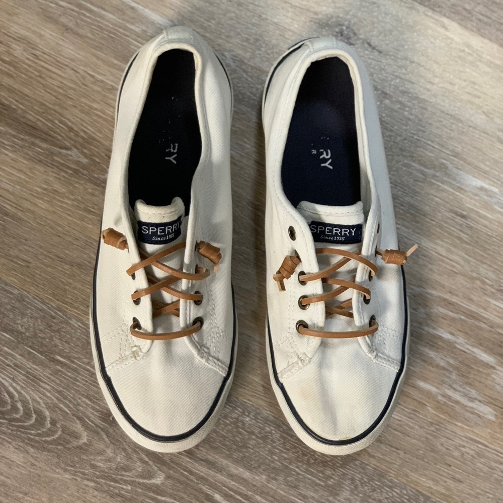 White Sperry Top Siders